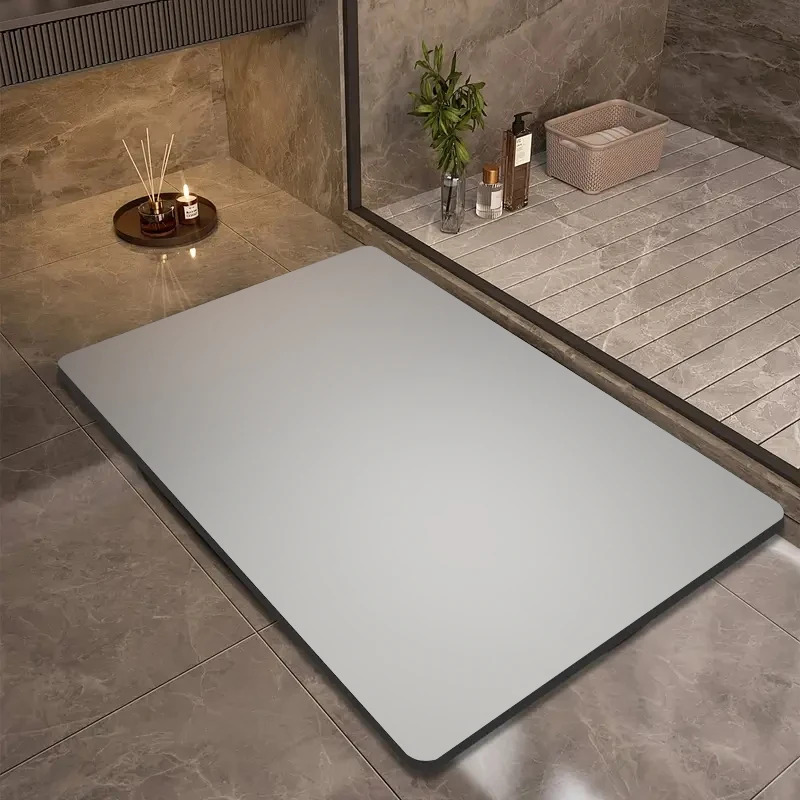 Bamboo Bath Mat - VIKAMA Diatomit-Badematte, einfarbig, schnell trocknend, weich,