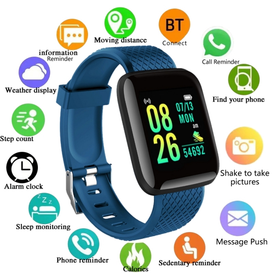 Health Wellness Bracelet - Sport Smartwatch Fitness Armband Musik Steuerung
