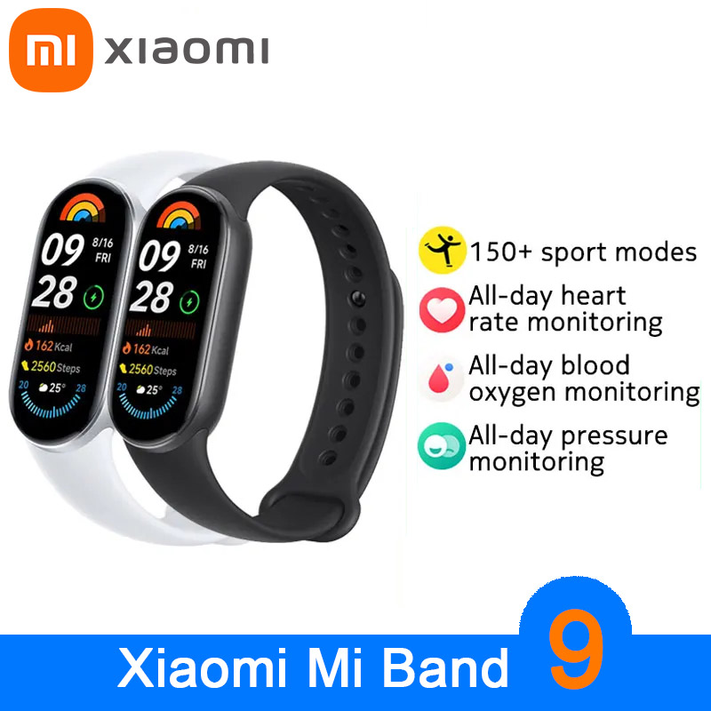 Health Wellness Bracelet - Xiaomi Mi Band 9 AMOLED-Bildschirm Fitness-Armband