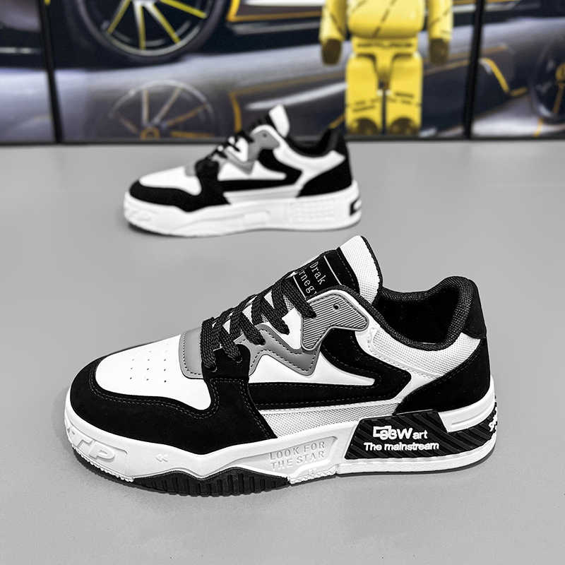 Health & Wellness Unlimited - Blaue Herrenschuhe mit niedrigem, dünnem Absatz,