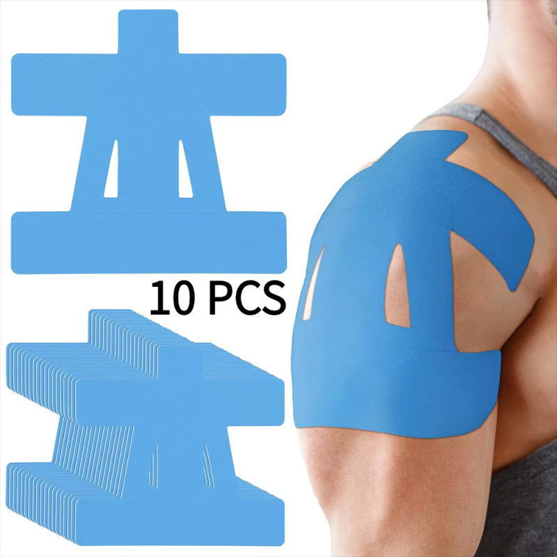 Sports Taping Precut - 10 Stück vorgeschnittenes Kinesiologie-Tape zur Linderung