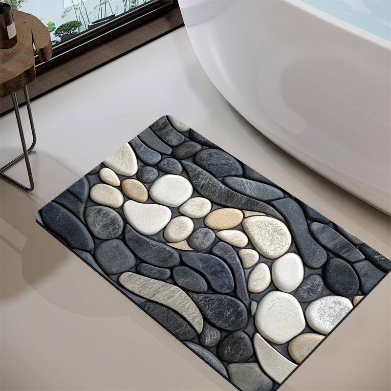 Kieselstein-Muster Diatomeener – Bamboo Bath Mat Bewertung und Preis