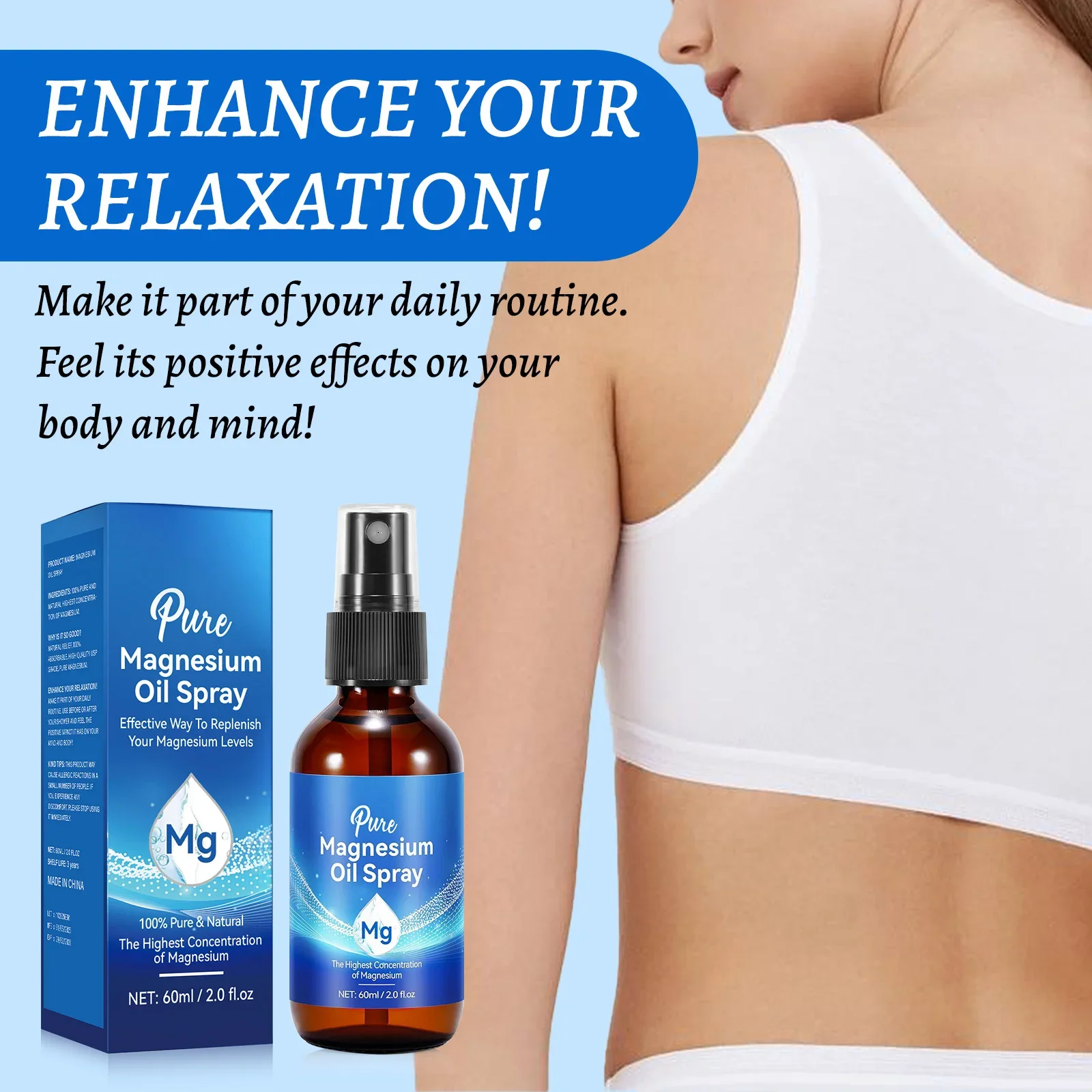Magnesium-Körperölspray 60ml 1 – Bath Salts Magnesium Bewertung und Preis