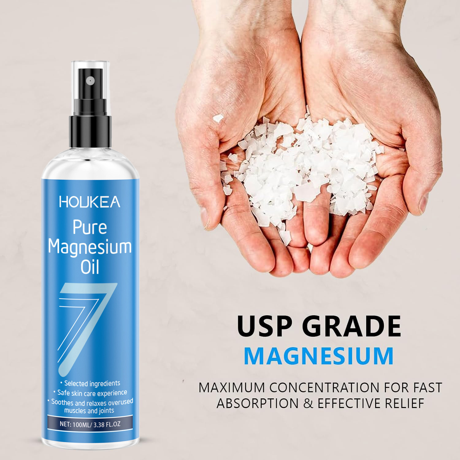 Reines Magnesiumöl-Spray - USP – Bath Salts Magnesium Bewertung und Preis