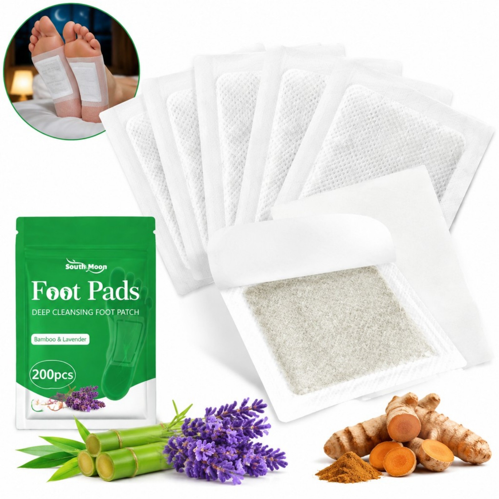 12/36/60/120 Stück Kurkuma-Fuß – Detox Foot Patch Bewertung und Preis